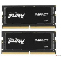 ОЗУ для ноутбука Kingston Fury Impact SO DIMM DDR5, 64GB (32GB x2) DDR5 5600MT/<wbr>s Non ECC SODIMM, CL40, KF556S40IBK2-64