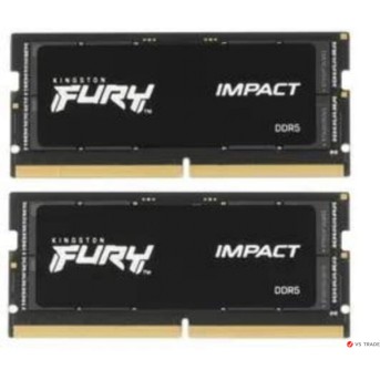 ОЗУ для ноутбука Kingston Fury Impact SO DIMM DDR5, 64GB (32GB x2) DDR5 5600MT/<wbr>s Non ECC SODIMM, CL40, KF556S40IBK2-64 - Metoo (1)