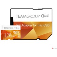 Карта памяти Team Group TCUSDX128GUHS42 microSDXC, Color, 128GB, Class 10 UHS-I, + SD Adapter