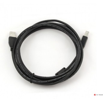 Кабель Gembird/<wbr>Cablexpert USB 2.0 Pro, AM/<wbr>BM, 3м, экран, феррит. кольцо, черный, пакет, CCP-USB2-AMBM-10 - Metoo (3)