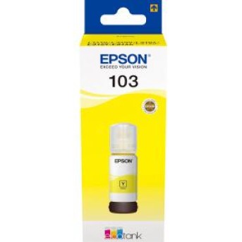 Контейнер с желтыми чернилами Epson C13T00S44A 103 EcoTank Yellow ink bottle - Metoo (1)