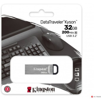 USB- Flash Kingston 32Gb, DataTraveler Duo, USB3.2 Gen 1, DTKN/<wbr>32GB, Silver - Metoo (3)