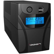 ИБП Ippon Back Power Pro II Euro 850, 850VA, 480Вт, AVR 162-290В, 2хEURO, управление по USB, RJ-45, LCD, без кабелей