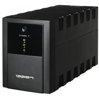 ИБП Ippon Back Basic 1500 Euro, 1500VA, 900Вт, AVR 162-280В, 4хEURO, управление по USB, без комлекта кабелей - Metoo (1)