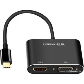 Конвертер Ugreen CM162 USB-C To HDMI+VGA Converter With PD. - Metoo (1)