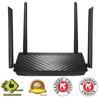 Маршрутизатор ASUS RT-AC1200 V2,AC1200,MIMO,RJ45 1xWAN,4xRJ45 LAN,90IG0550-BM3400 - Metoo (1)