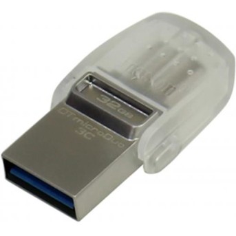 USB Флеш 32GB 3.0 Kingston OTG DTDUO3C/<wbr>32GB металл - Metoo (1)