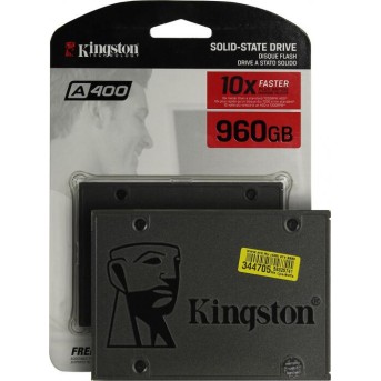 Твердотельный накопитель Kingston SA400S37/<wbr>960G , 960GB 2.5, Read 500Mb/<wbr>s, Write 450Mb/<wbr>s, SATA 6Gb - Metoo (1)
