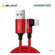 Кабель Ugreen US299 Angled Lightning To USB 2.0 A Male Cable(90° Angle)/Red 1M, 60555