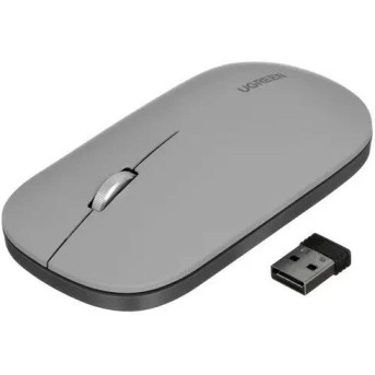 Беспроводная мышь UGREEN MU001 Wireless Mouse Grey/No AA Battery inside, 90373 в Metoo.kz - Metoo (1)