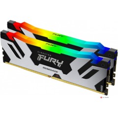 ОЗУ Kingston Fury Renegade Silver RGB, 48Gb (2x24Gb), DIMM DDR5, 6400Mt/<wbr>s, CL32, KF564C32RSAK2-48
