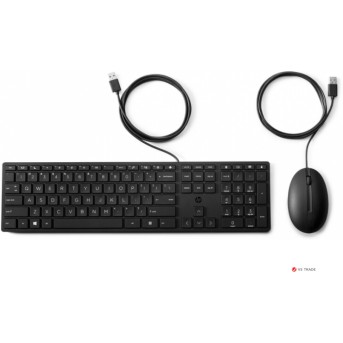 Клавиатура и мышь проводные HP 9SR36AA Wired 320MK English layout - Metoo (1)