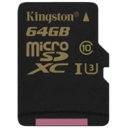Карта памяти MicroSD 64GB Class 10 U3 Kingston SDCG/64GBSP