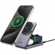Беспроводная зарядка Ugreen W707 45025 3-in-1/15W Magnetic Wireless Charger for Apple Iphone/AirPods/Watch