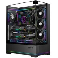 Кейс FSP U691-BP, Panoramic ATX Ultra Tower, ATX(BTF), M-ATX, Mini-ITX, USB3.0 x 2, Type-C, TG, Black