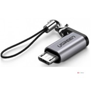 Адаптер Ugreen US282 Micro USB Male To USB-C Female Adapter, 50590