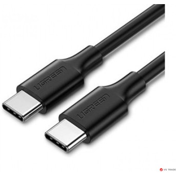 Кабель UGREEN US286 USB 2.0 Type C to Type C Cable Nickel Plating 1m (Black) - Metoo (1)