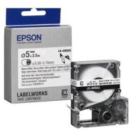 Лента для принтеров LK4WBA5 HST, цвет ленты - белый, цвет текста - черный, ширина - 12мм., длина -..