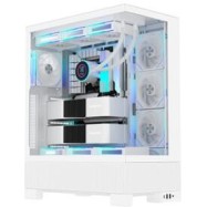 Кейс FSP U691-WP, Panoramic ATX Ultra Tower, ATX(BTF), M-ATX, Mini-ITX, USB3.0 x 2, Type-C, TG, White