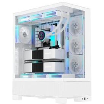 Кейс FSP U691-WP, Panoramic ATX Ultra Tower, ATX(BTF), M-ATX, Mini-ITX, USB3.0 x 2, Type-C, TG, White - Metoo (1)