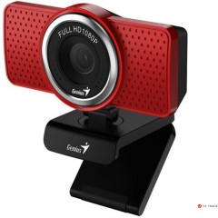 Камера Genius ECam 8000 Genius, Full HD 1080p, 30 кадров, 360°, MIC, красный 32200001407