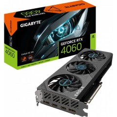 Видеокарта Gigabyte GeForce RTX 4060 Eagle OC, 8Gb GDDR6, 128 bit, DisplayPort x2, HDMI x2, BOX