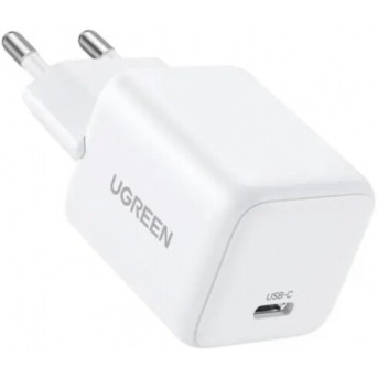 Зарядное устройство Ugreen X512 на 1xUSB C, 20W, QC4.0/PD3.0, Gan X, белый, 55554 в Metoo.kz - Metoo (1)
