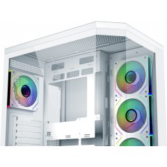 Корпус FSP U580-WA, ULTRA Tower ATX, ATX(BTF), M-ATX, Mini-ITX, VGA up to 415mm, 7xARGB FAN,White