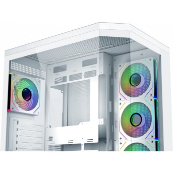 Корпус FSP U580-WA, ULTRA Tower ATX, ATX(BTF), M-ATX, Mini-ITX, VGA up to 415mm, 7xARGB FAN,White в Metoo.kz - Metoo (1)