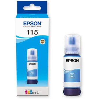Контейнер с голубыми чернилами Epson C13T07D24A I/C (c) L8160/L8180/ЖЕЛТАЯ НАКЛЕЙКА в Metoo.kz - Metoo (1)