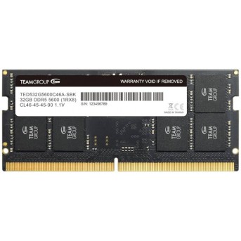 ОЗУ для Ноутбука Team Group Elite SO-DIMM DDR5, 32Gb, 5600MHz, TED532G5600C46A-S01 - Metoo (1)