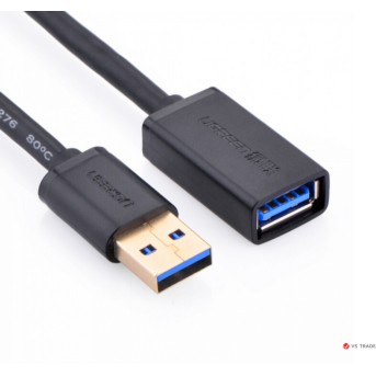 Кабель UGREEN US129 USB 3.0 Extension Male Cable 2m (Black), 10373 - Metoo (1)
