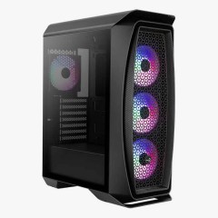 Компьютерный корпус без БП, Aerocool, Aero One Frost-G-BK-v1, ATX/<wbr>Micro ATX, USB 2*3.0, HD-Audio+Mic, Кулер 4*12см Frost