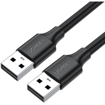 Кабель UGREEN US102 USB 2.0 A Male to A Male Cable 2m (Black) 10311 в Metoo.kz - Metoo (1)