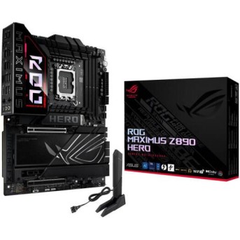 Сист.плата ASUS ROG MAXIMUS Z890 HERO, Z890, 1851, 4xDDR5, PCI-E x16, PCI-E x1, M2, SATA, HDMI, Thundrbolt. WIFI7, BOX в Metoo.kz - Metoo (1)
