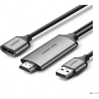 Кабель UGREEN CM151 USB to HDMI Digital AV Adapter 1.5m (Gray). 50291 - Metoo (1)