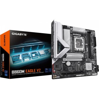 Сист.плата Gigabyte B860M EAGLE V2, B860, LGA1851, 2xDDR5, 2xPCI-E x16, M2, SATA, DP, HDMI, BOX - Metoo (1)