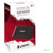 Внешний SSD Kingston SXS1000/2000G 2TB, USB 3.2 Gen 2, до 1050 МБ/с (чтение), 1000 МБ/с (запись), кабель USB-C к USB-A