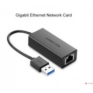Конвертер сигнала UGREEN CR111 USB 3.0 Gigabit Ethernet Adapter (Black)