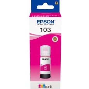 Контейнер с голубыми чернилами Epson C13T00S34A 103 EcoTank Magenta ink bottle - Metoo (1)