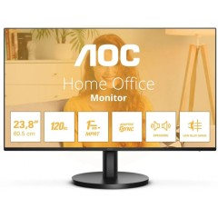Монитор AOC 24B3QA2/<wbr>01 IPS 23.8" 16:9 FHD(1920x1080x120Hz),300cd/<wbr>m2,1500:1,20M:1,178/<wbr>178,4ms,DP,VGA,HDMI,2x2W,Black