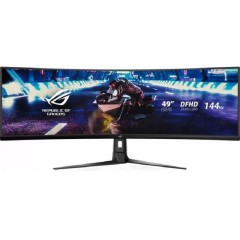 Монитор ASUS XG49VQ VA,49",32:9 UHD(3840x1080x144 Hz),400cd/<wbr>m2,HDR 400,3000:1,178/<wbr>178,4ms,Spks 5W,DP,2HDMI,3xUSB