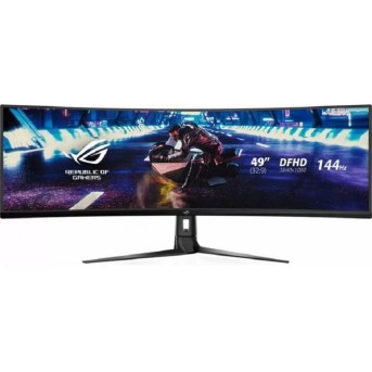Монитор ASUS XG49VQ VA,49",32:9 UHD(3840x1080x144 Hz),400cd/<wbr>m2,HDR 400,3000:1,178/<wbr>178,4ms,Spks 5W,DP,2HDMI,3xUSB - Metoo (1)