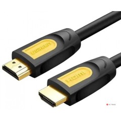 Кабель UGREEN HD101 HDMI Round Cable 1.5m (Yellow/<wbr>Black)