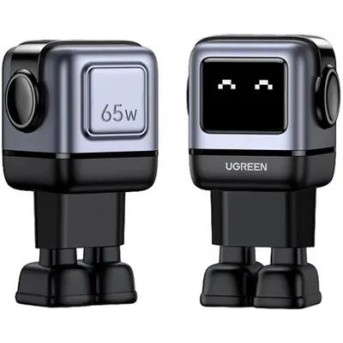 Зарядное устройство Ugreen CD361 25685B Nexode 65W 1*USB-A/<wbr>2*USB-C Robot GaN Fast Charger - Metoo (1)