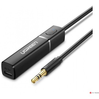 Приемник ресивер звука UGREEN CM107 Bluetooth 5.0 Transmitter Audio Adapter with 3.5mm (Black) - Metoo (1)
