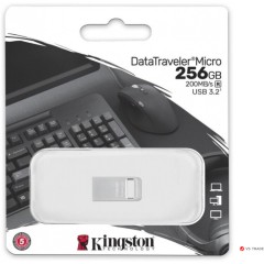 USB- Flash Kingston DTMC3G2/<wbr>256GB, USB 3.2 Gen 1, 200MB/<wbr>s Metal