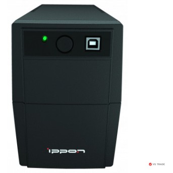 ИБП Ippon Back Basic 850S Euro, 850VA, 480Вт, AVR 162-275В, 3хEURO, управление по USB, без комлекта кабелей - Metoo (1)