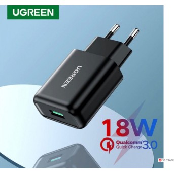 Зарядное устройство UGREEN CD122 QC3.0 USB Fast Charger EU (Black), 70273 - Metoo (2)