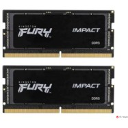 ОЗУ Kingston Fury IMPACT Black, 32Gb (2x16Gb) SODIMM DDR5, CL38, 6400Mt/s, KF564S38IBK2-32